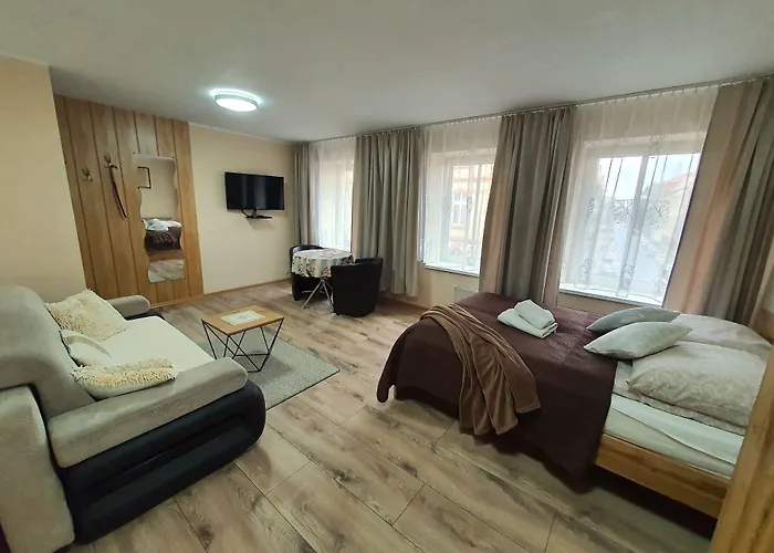 Aparthouse City Center - 5 Min Rynek & Pkp - Self Check-In 24H شقة